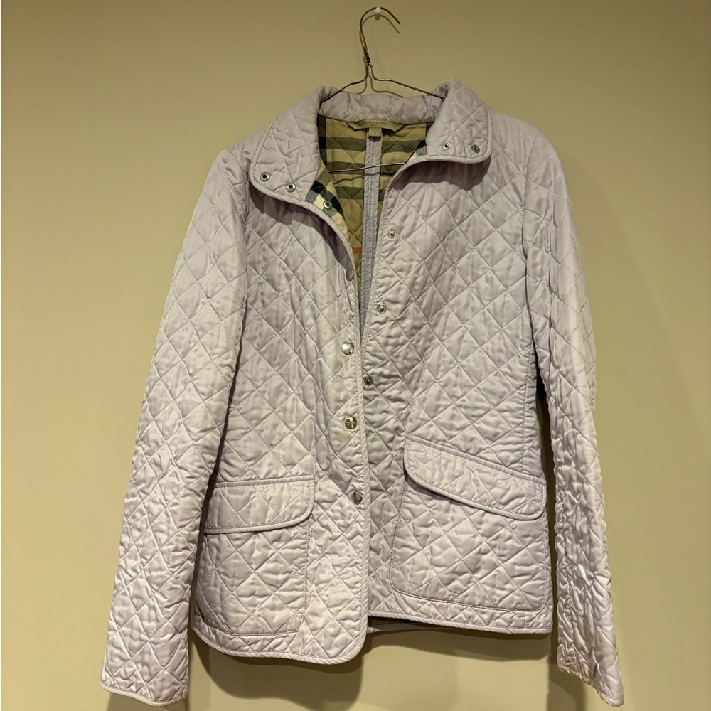 Burberry Light Lavender Quilted Puffer Jacket - Women's